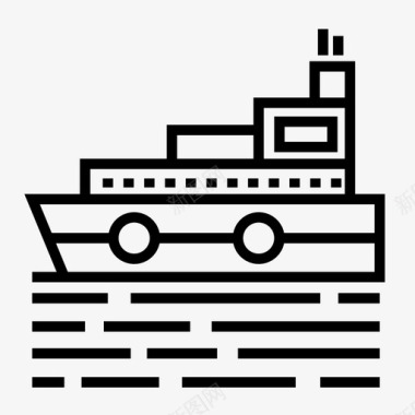 船货船航运图标图标