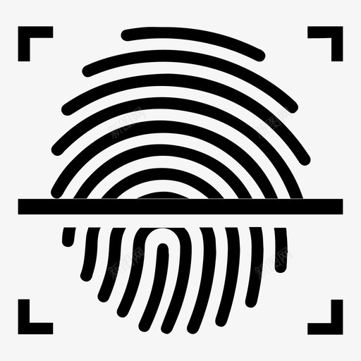 扫描手指指纹图标svg_新图网 https://ixintu.com 手指 扫描 指纹 锁