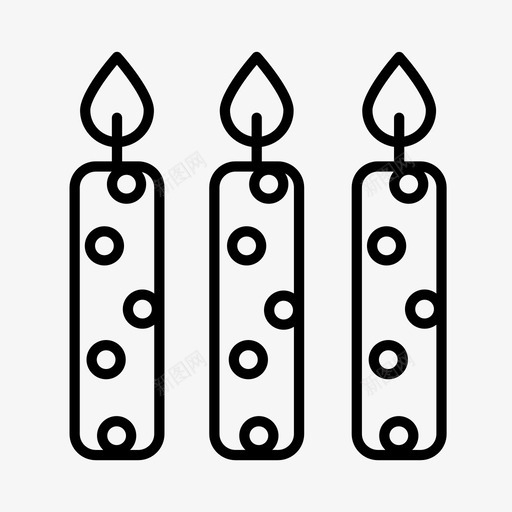 蜡烛蛋糕庆祝图标svg_新图网 https://ixintu.com 庆祝 新年前夜 聚会 蛋糕 蜡烛 装饰