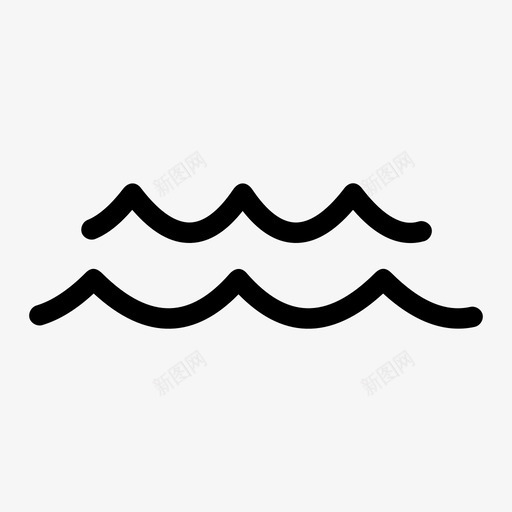 波浪海洋大海图标svg_新图网 https://ixintu.com 大海 水 波浪 海洋 海浪