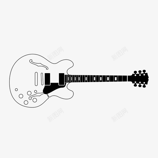 GibsonEs335Gibson335Blue图标svg_新图网 https://ixintu.com Blue Body Gibson335 GibsonEs335 Guitar Guitars Hollow Semi