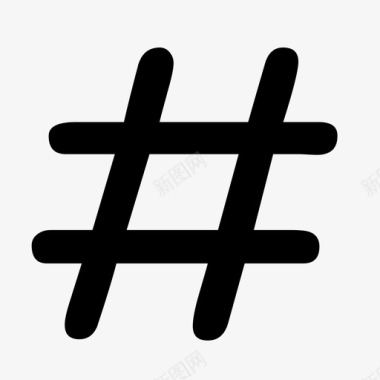 hashtag属性sharp图标图标