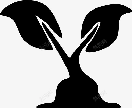 重新造林再次种植种子图标svg_新图网 https://ixintu.com 再次 可持续性 植物 种植种子 重新造林