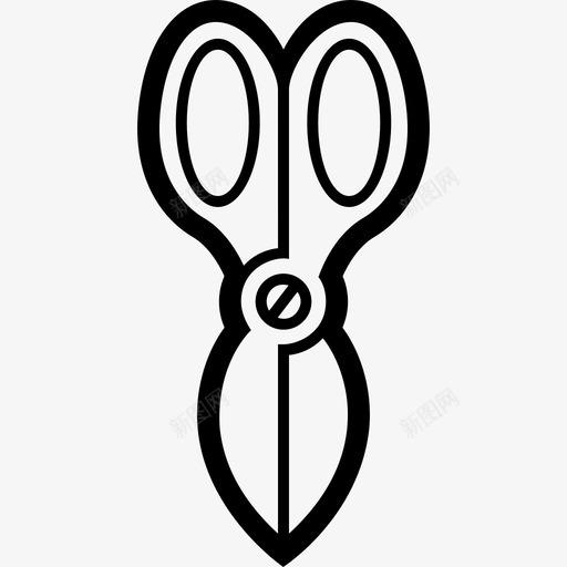 剪刀修剪粗体轮廓图标svg_新图网 https://ixintu.com 修剪 剪刀 粗体轮廓
