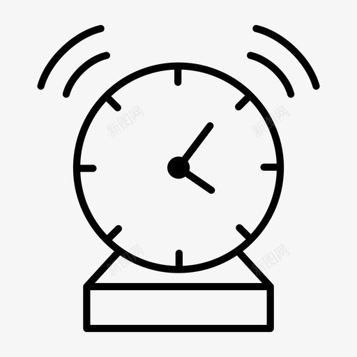铃声计时器时钟通知图标svg_新图网 https://ixintu.com 提醒 时钟 通知 铃声计时器 闹钟