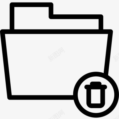 垃圾箱文件夹计算机文件夹桌面图标图标