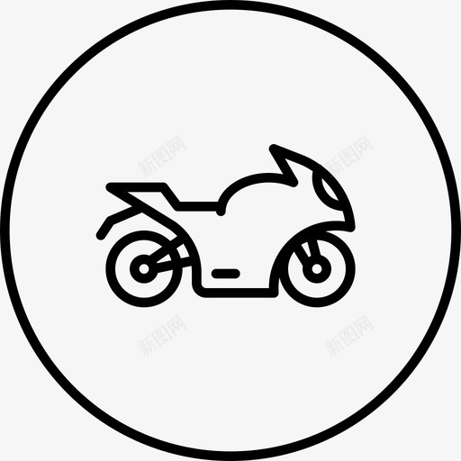 摩托车自行车骑行图标svg_新图网 https://ixintu.com 摩托车 旅游 汽车 网店环线 自行车 运动 骑行