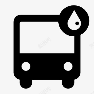 巴士油通勤运输图标图标
