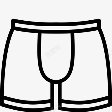 拳击短裤服装男装图标图标