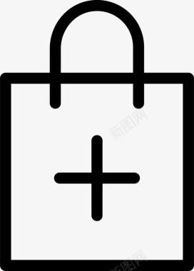 购物袋手提袋电子商务图标图标