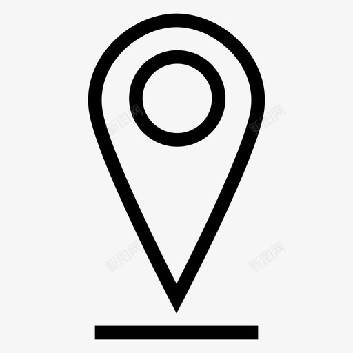 地图图钉gps位置图标svg_新图网 https://ixintu.com gps 位置 地图和导航线图标 地图图钉 指针