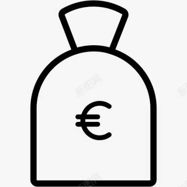 欧元包货币金融图标图标