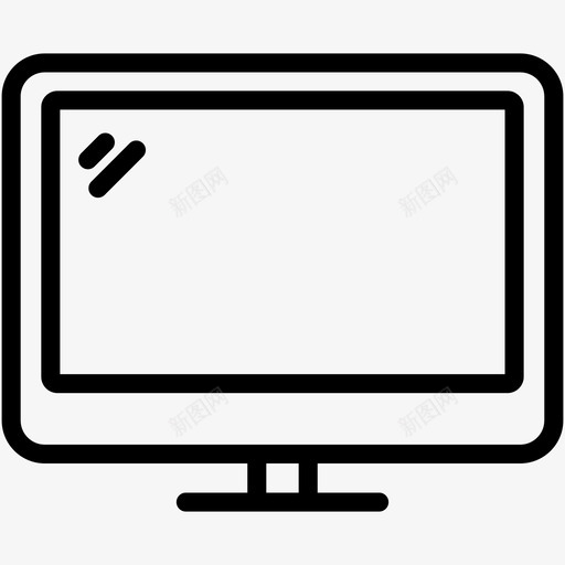 液晶显示器电脑桌面图标svg_新图网 https://ixintu.com 其他 屏幕 显示器 桌面 液晶显示器 电脑