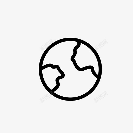 全球地球环球图标svg_新图网 https://ixintu.com 全球 办公和商务 地球 环球