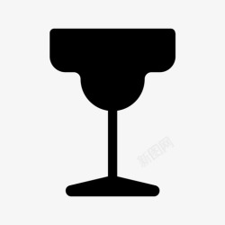 杯龙舌兰酒玛格丽塔杯鸡尾酒饮料图标高清图片