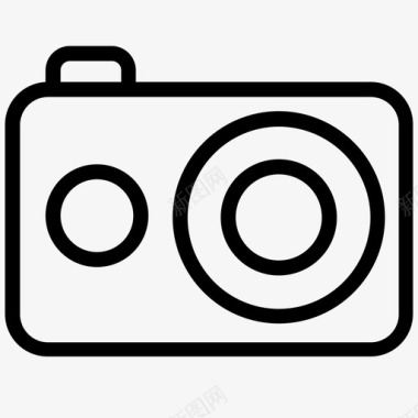 动作摄像机照片摄影图标图标
