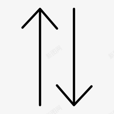 垂直交换箭头排序图标图标