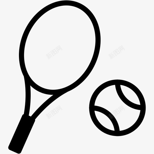网球田径游戏图标svg_新图网 https://ixintu.com 游戏 田径 网球 运动