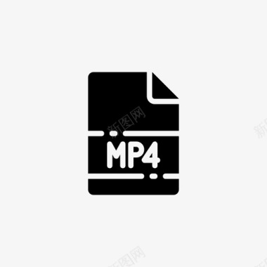mp4文档扩展名图标图标