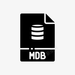 MDB文件格式mdb文档图标高清图片