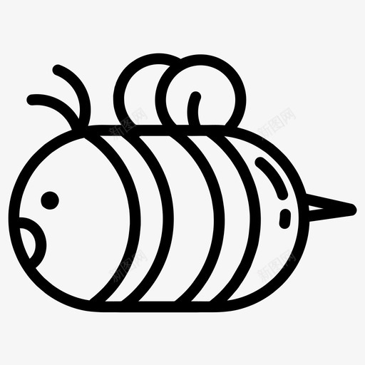 蜜蜂表情符号昆虫图标svg_新图网 https://ixintu.com 惊喜 昆虫 蜜蜂 表情符号 震惊