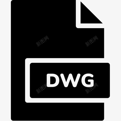 dwg文件扩展名格式图标svg_新图网 https://ixintu.com dwg文件 扩展名 文件格式glyph 格式 类型