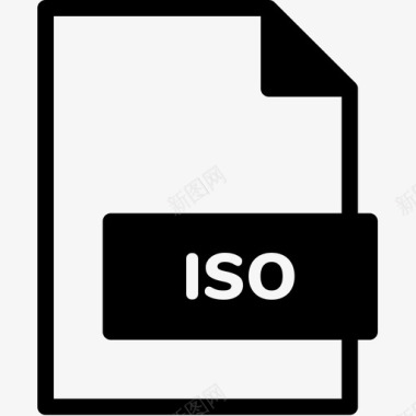iso文件扩展名格式图标图标