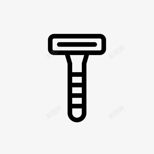 剃须刀刮胡子在房子周围图标svg_新图网 https://ixintu.com 刮胡子 剃须刀 在房子周围