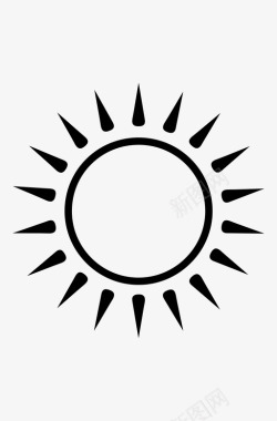 太阳大自然夏天图标图标