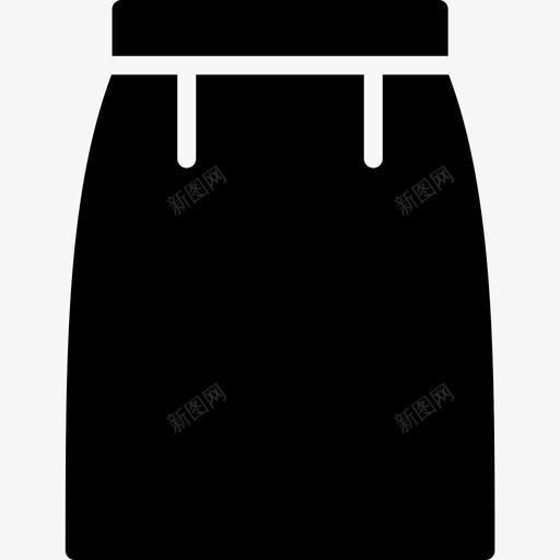 长裙服装连衣裙图标svg_新图网 https://ixintu.com 合身 女式 女式服装 服装 连衣裙 长裙