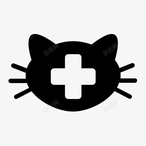 兽医动物医生猫图标svg_新图网 https://ixintu.com 兽医 动物 动物医生 宠物 猫 药