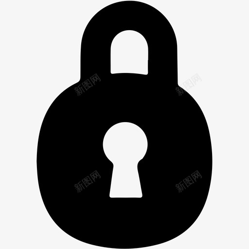 锁钥匙孔保护图标svg_新图网 https://ixintu.com 保护 安全 钥匙孔 锁