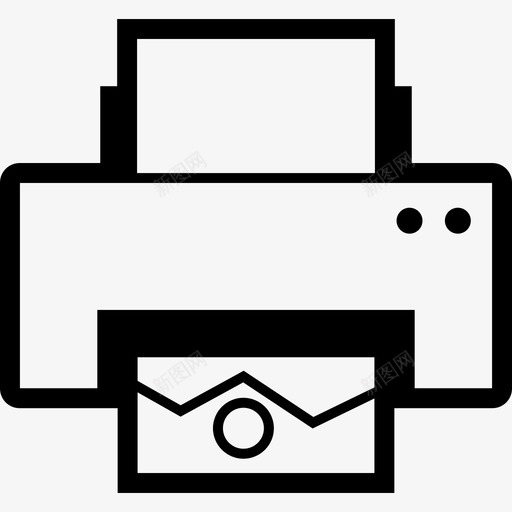 打印机设备文档图标svg_新图网 https://ixintu.com 打印机 文件 文档 粗体轮廓 设备