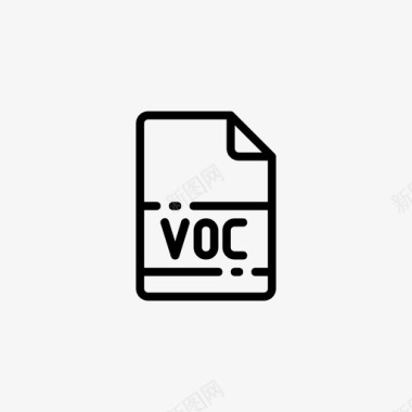 voc文档扩展名图标图标