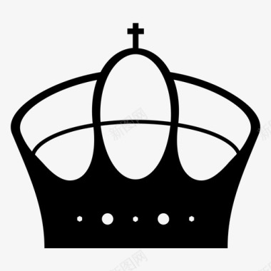 皇冠纹章国王图标图标