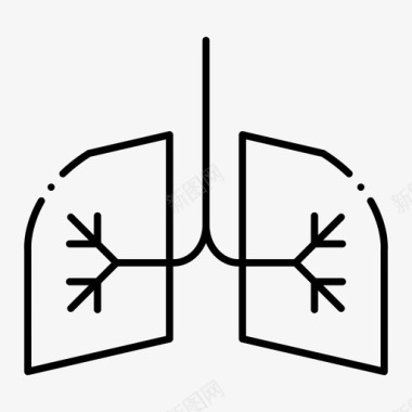 肺医生健康图标图标