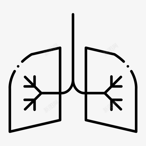 肺医生健康图标svg_新图网 https://ixintu.com 健康 医生 医疗 医院 肺