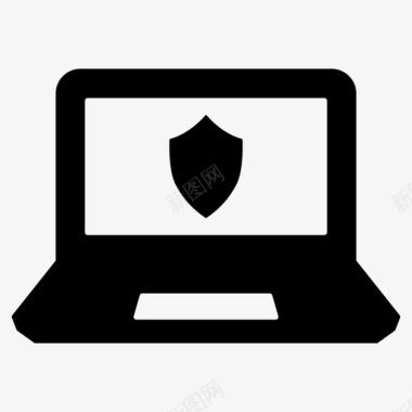 笔记本电脑电脑安全网络安全图标图标