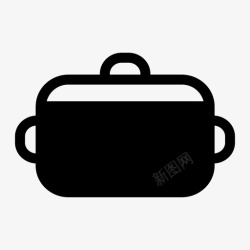 待煮盘装食物图标锅煮食物图标高清图片