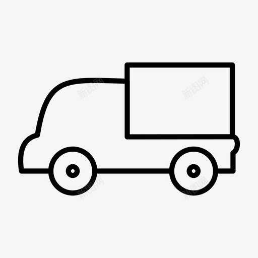 卡车送货司机图标svg_新图网 https://ixintu.com 卡车 发送 司机 汽车 运输 送货
