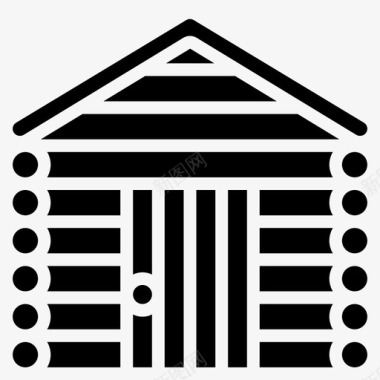 木屋建筑建筑物图标图标