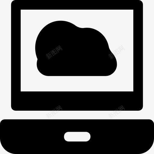 云计算云驱动连接图标svg_新图网 https://ixintu.com 云计算 云计算字形32 云驱动 笔记本电脑 网络 连接