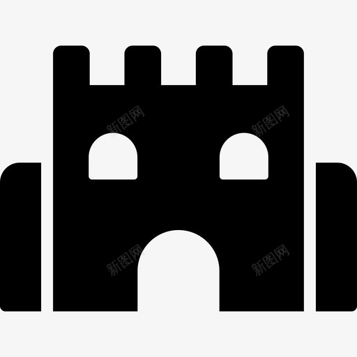 城堡建筑狂欢节图标svg_新图网 https://ixintu.com 城堡 建筑 狂欢节