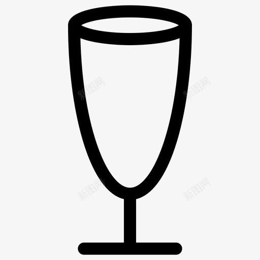 香槟杯酒吧啤酒图标svg_新图网 https://ixintu.com 啤酒 杯子 葡萄酒 轮廓杯和玻璃杯 酒吧 香槟杯