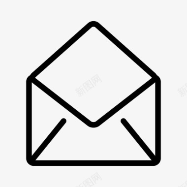 打开邮件通信邮件图标图标
