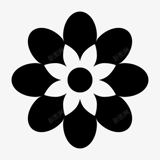 花植物花和树图标svg_新图网 https://ixintu.com 植物 花 花和树