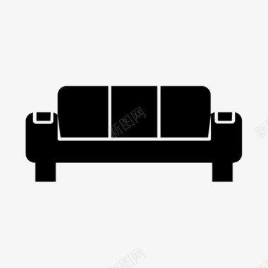 沙发家具座位图标图标