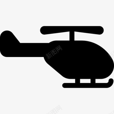 直升机运输在机场图标图标
