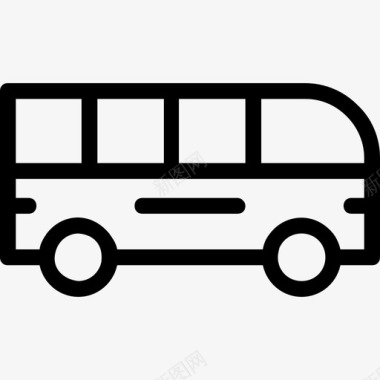 校车汽车巴士交通工具图标图标
