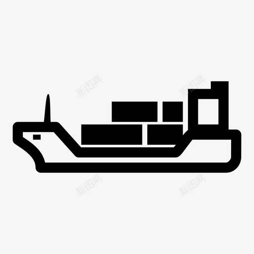 船海运输图标svg_新图网 https://ixintu.com 海 船 车辆 运输